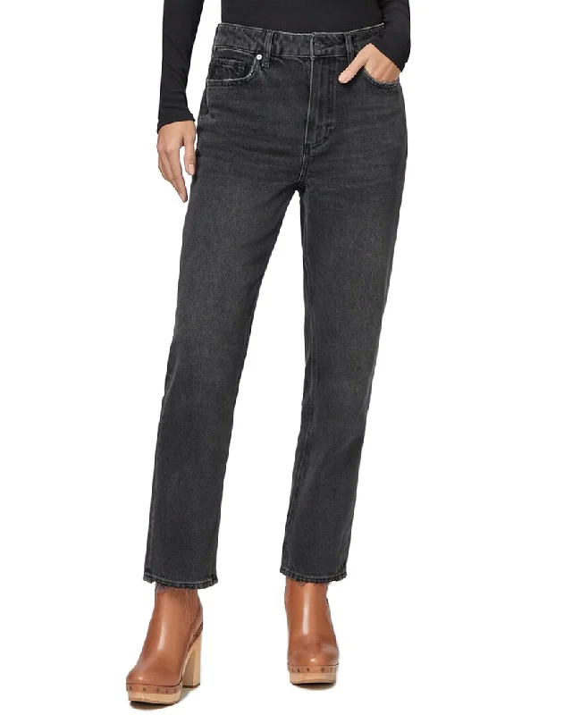 Paige Noella Faded Shadow W Torn Up Hem High Rise Relaxed Straight Leg Jean Trendy Patchwork Denim Jeans Paige Noella Faded Shadow W Torn Up Hem High Rise Relaxed Straight Leg Jean Trendy Patchwork Denim Jeans