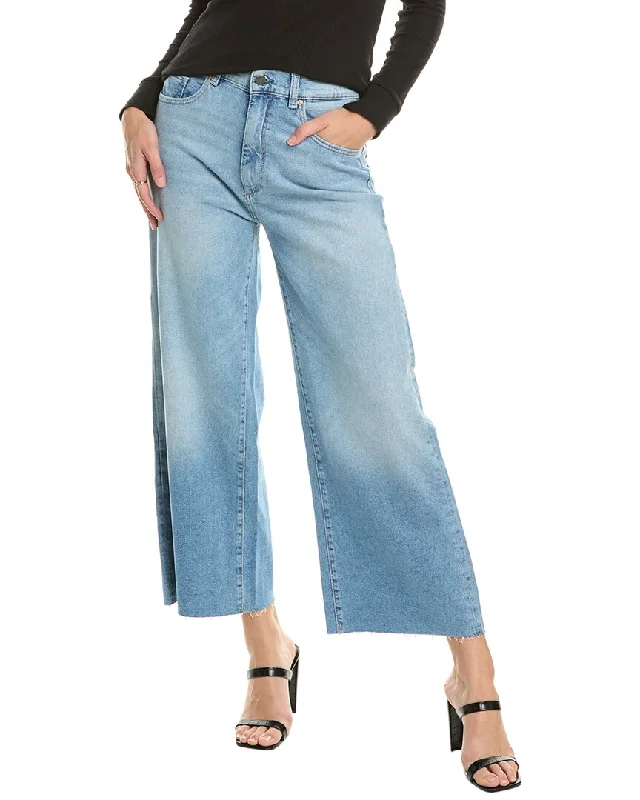 Dl1961 Hepburn Lt Island Park Wide Leg Jean Chic Ripped Jeans