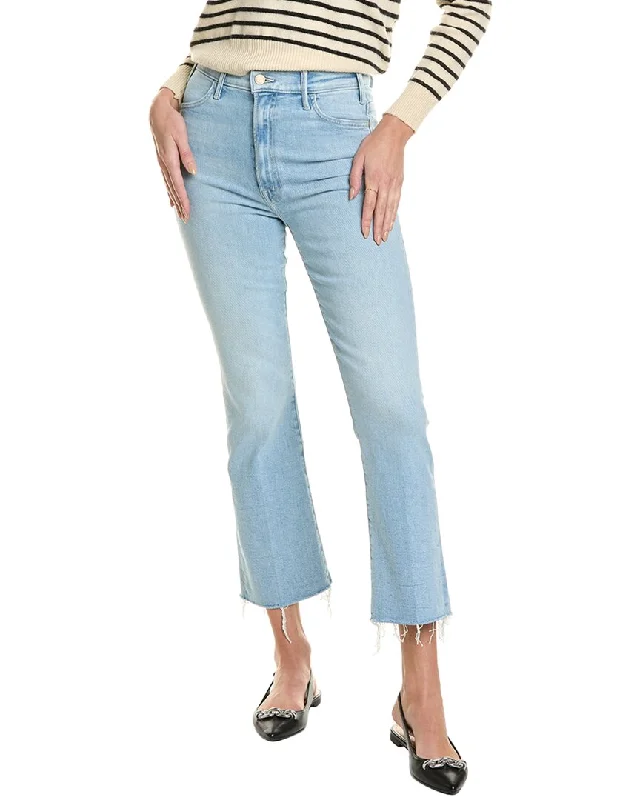 Mother The Hustler Lost Art Ankle Fray Jean Trendy Paperbag Waist Jeans