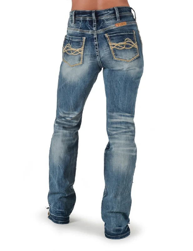 Cowgirl Tuff Twister Natural Waist Jean - Twister Stylish Tapered Fit Jeans