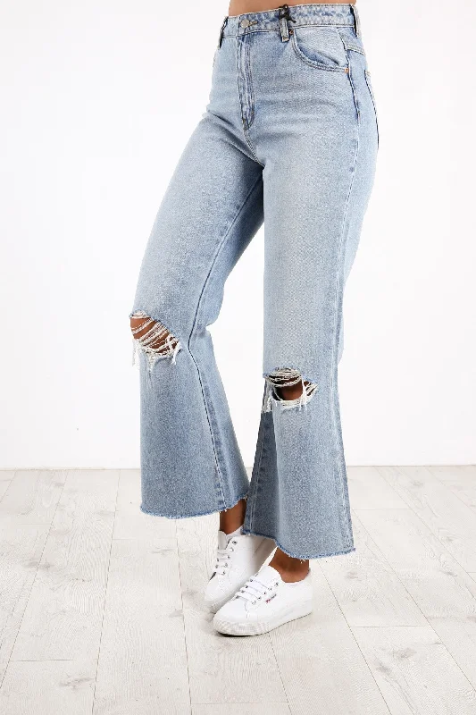 Eastcoast Crop Flare Jean Liv Worn Casual High-Waisted Bootcut Jeans