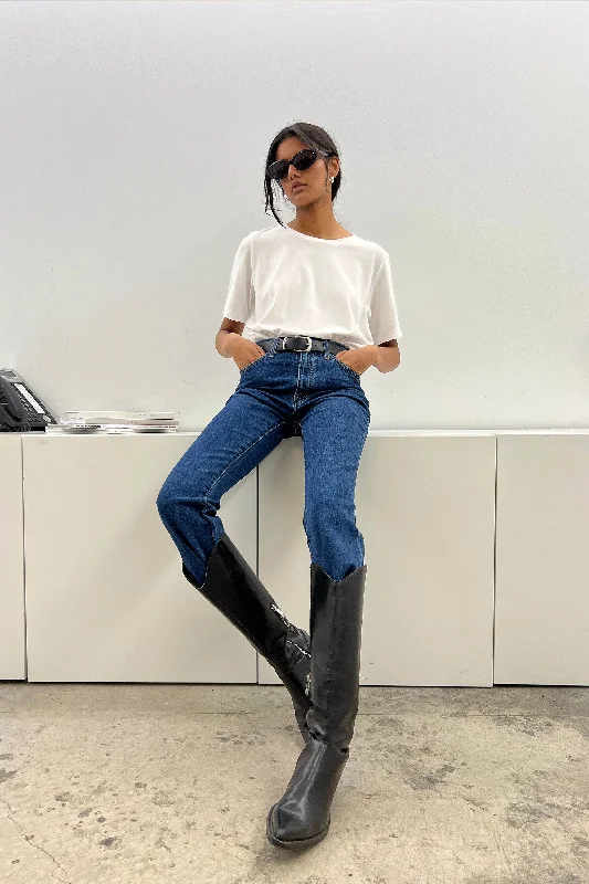 FLARE JEAN Fashionable Raw Edge Jeans