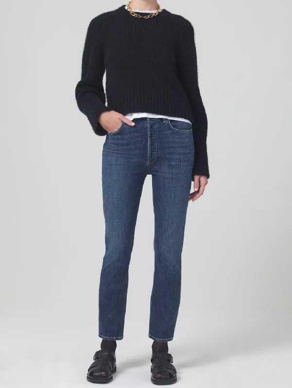 Jolene High Rise Slim Jean - Undercurrent Comfortable Faded High-Rise Jeans