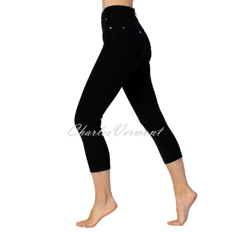 Marble Mid-Calf Cropped Leg Skinny Jean – Style 2412-101 (Black) Comfortable Stretch Fit Jeans Marble Mid-Calf Cropped Leg Skinny Jean – Style 2412-101 (Black) Comfortable Stretch Fit Jeans