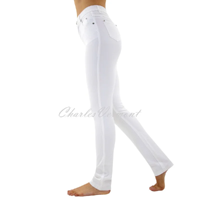 Marble Full Length Straight Leg Jean – Style 2403-102 (White) Elegant Bootcut Fit Jeans Marble Full Length Straight Leg Jean – Style 2403-102 (White) Elegant Bootcut Fit Jeans