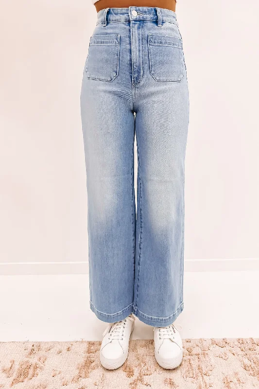 Sailor Jean Bluebird Organic Fashionable Raw Hemmed Jeans