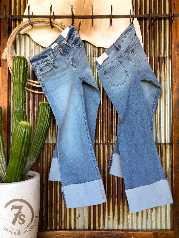 The Asher Premier Rise Wide Leg Jean Fashionable Bootcut Jeans