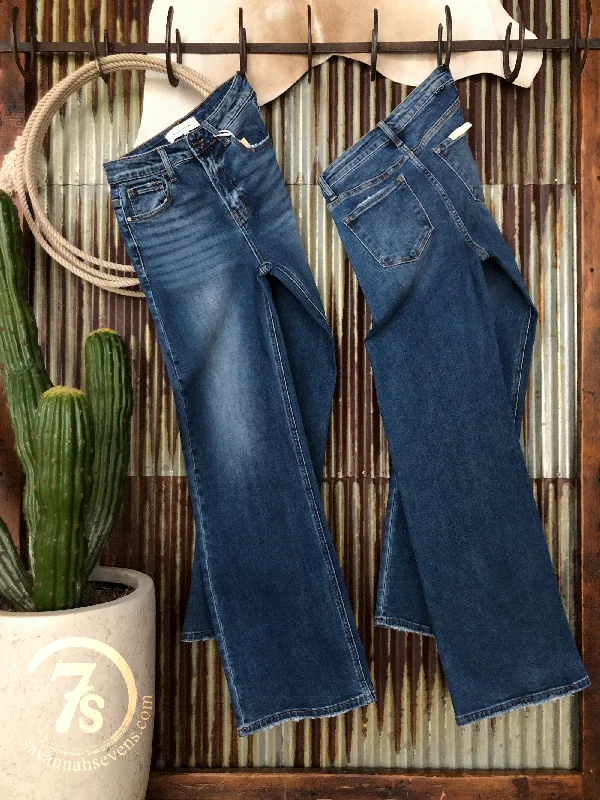 The Bristol High Rise 90's Wide Leg Jean Fashionable Cropped Denim Jeans