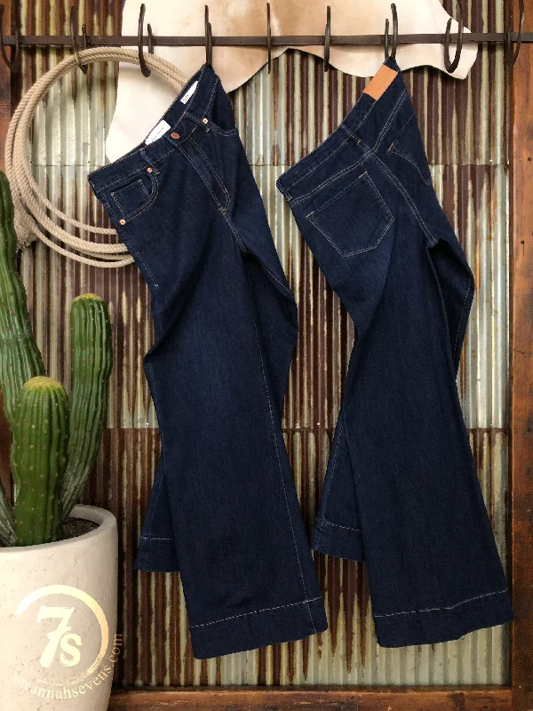 The Britton High Rise Wide Leg Jean Trendy Paperbag Waist Jeans