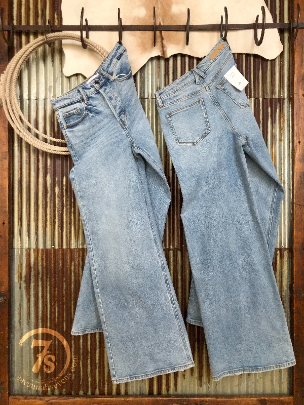 The Maren High Rise 90's Wide Leg Jean Trendy Acid Wash Skinny Jeans