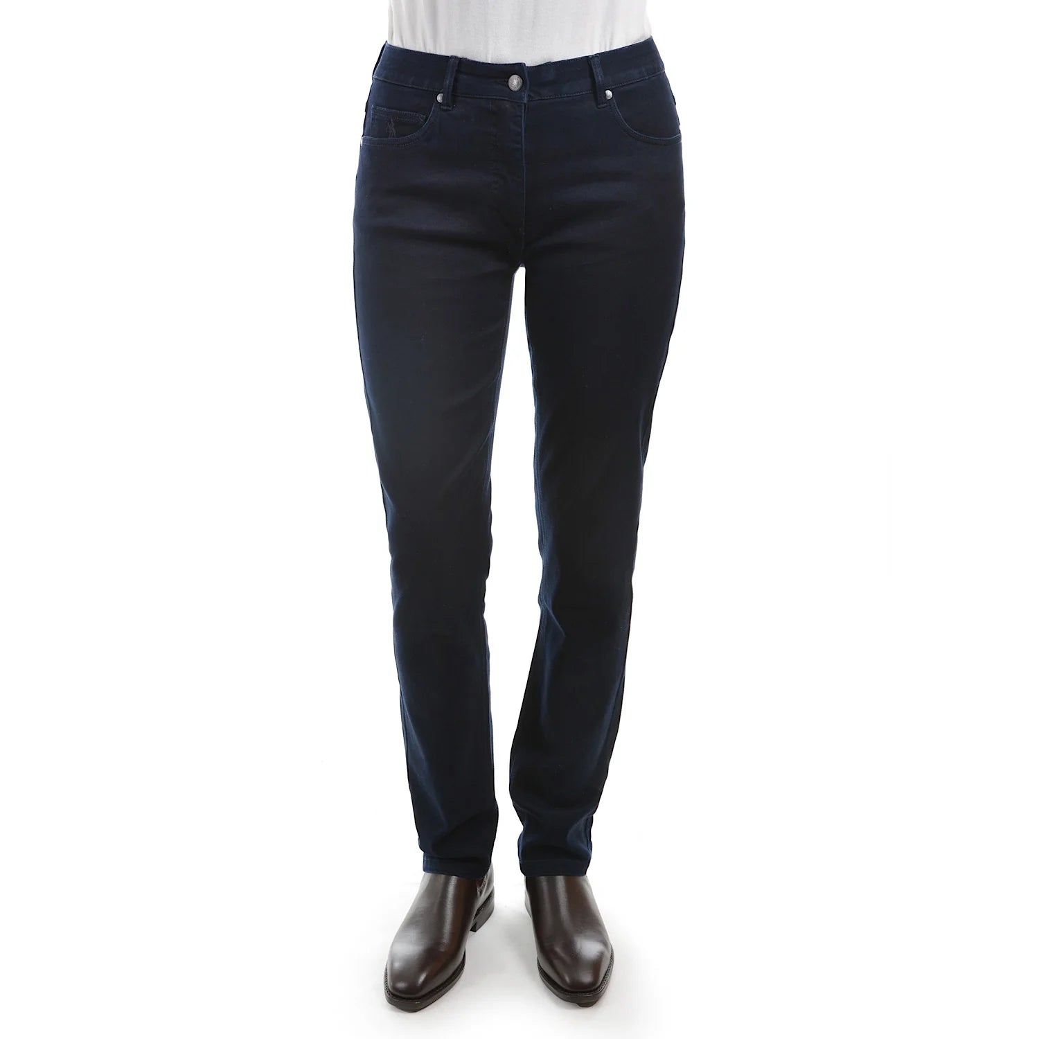 Thomas Cook Suzie Slimmer - Ladies Wonder Jean Trendy Pleated Waist Jeans