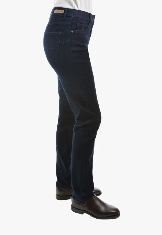 Thomas Cook Womens Suzie Slimmer Leg Wonder Jean Cozy Relaxed Fit Jeans