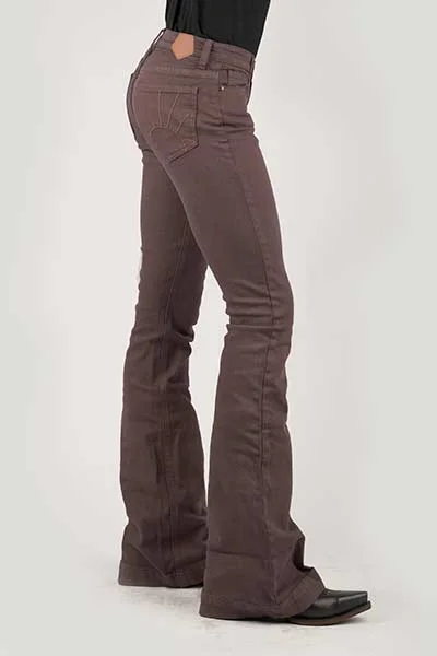 Tin Haul Women's Libby High Rise Flare Jean Trendy Wide-Legged High-Waist Jeans