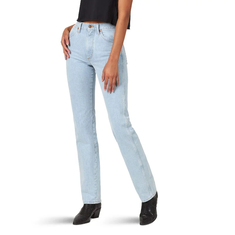 Wrangler Cowboy Cut Bleach Slim Fit Jean CLEARANCE-DAMAGED (FINAL SALE) Stylish Shredded Denim Jeans