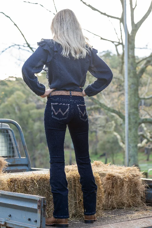 Wrangler Ladies Amber Jean Willow - Dark Dynasty - XCP2251111 Elegant Skinny Leg Jeans Wrangler Ladies Amber Jean Willow - Dark Dynasty - XCP2251111 Elegant Skinny Leg Jeans