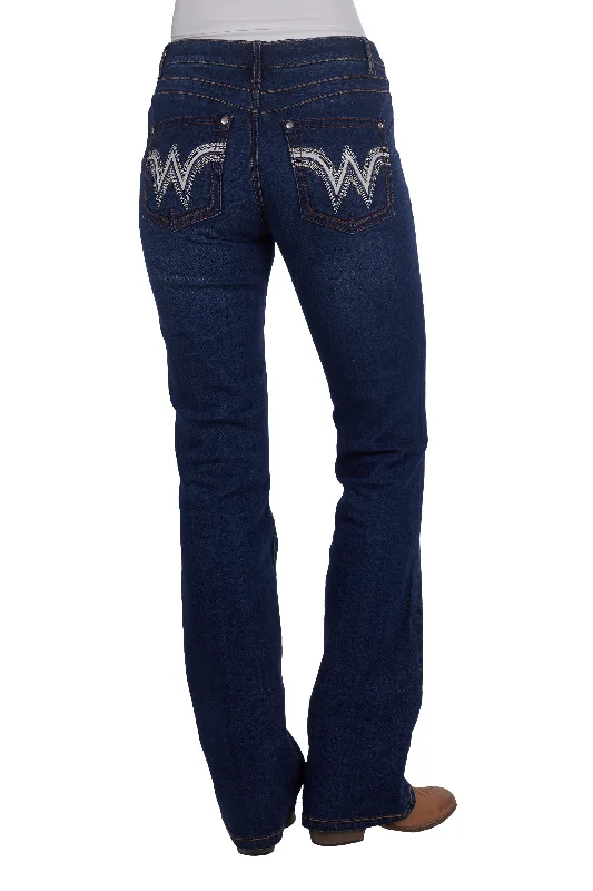 Wrangler Ladies Tilly Jean Q Baby - Wild Indigo - XCP2250103 Chic Dark-Wash Skinny Jeans Wrangler Ladies Tilly Jean Q Baby - Wild Indigo - XCP2250103 Chic Dark-Wash Skinny Jeans
