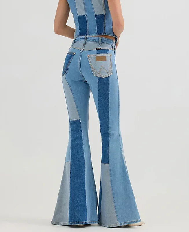 Wrangler Lainey Wilson Bell Bottom Jean Women's 112360688 Trendy Skinny High-Waist Jeans Wrangler Lainey Wilson Bell Bottom Jean Women's 112360688 Trendy Skinny High-Waist Jeans