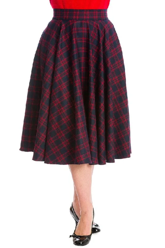 Adore Her Check Skirt cotton skirt soft