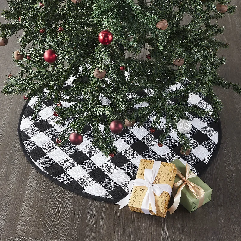 Annie Black Check Tree Skirt 36 seamless skirt comfort