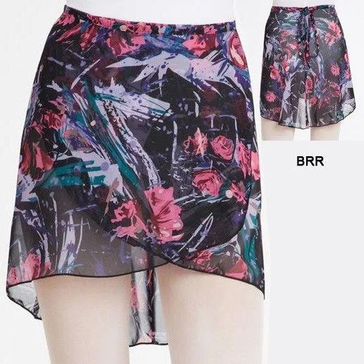 Capezio Printed Wrap Skirt Adult A1290 cashmere skirt plush