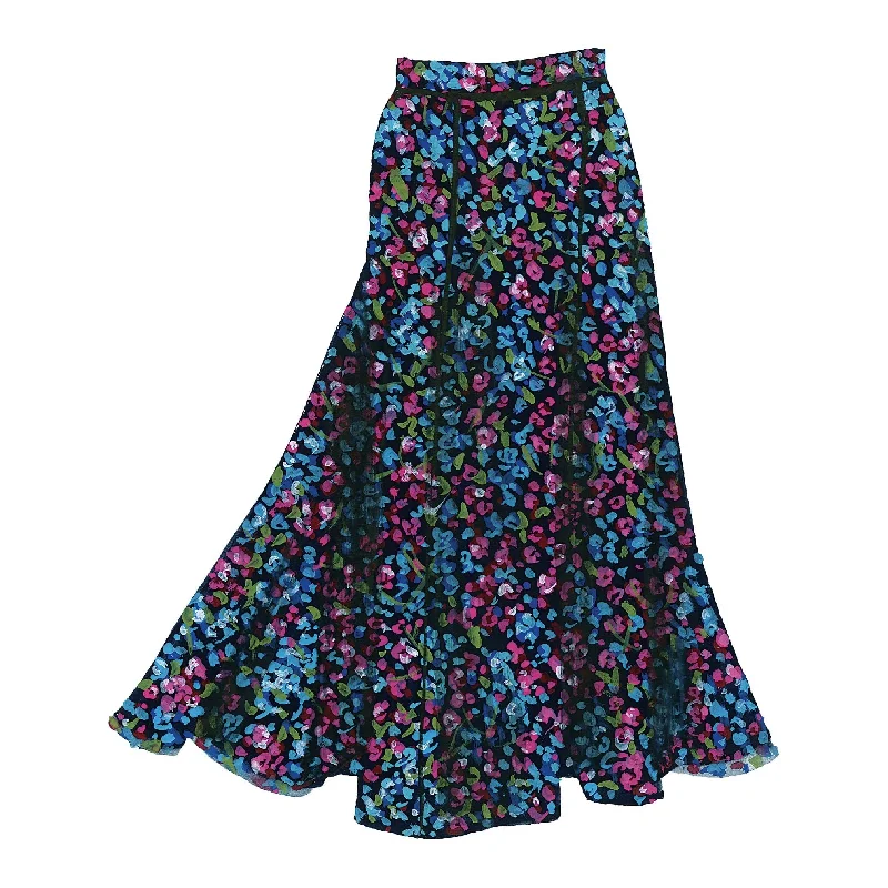 Ditsy Print Skirt wool skirt sturdy
