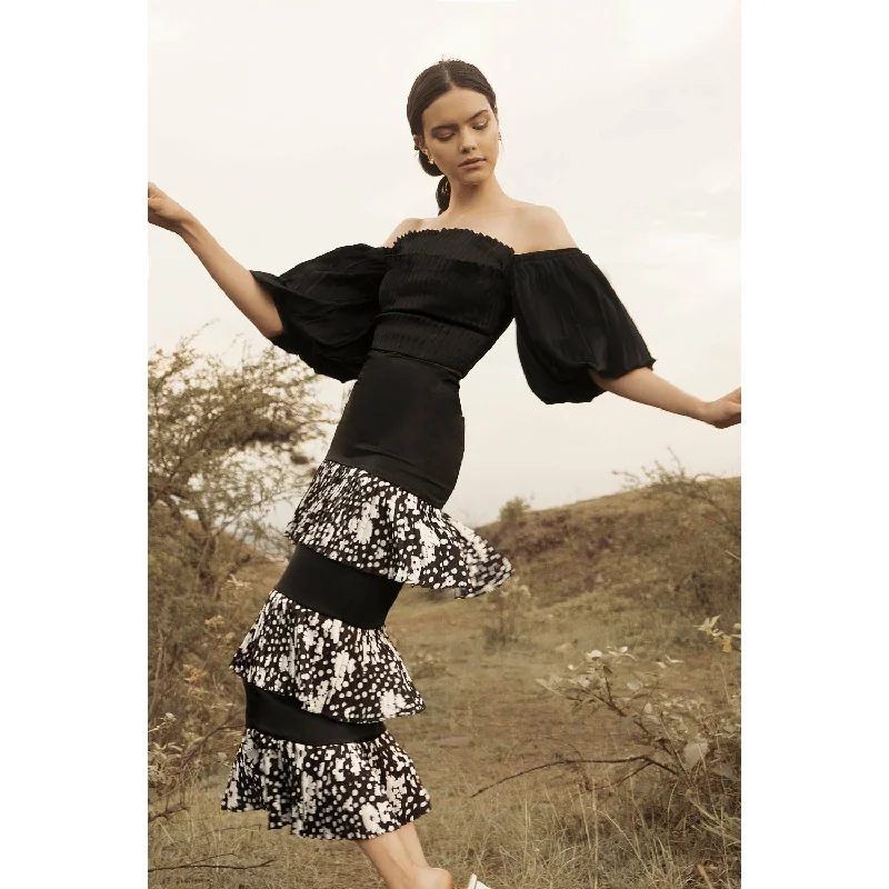 Tamara Skirt velvet skirt rich