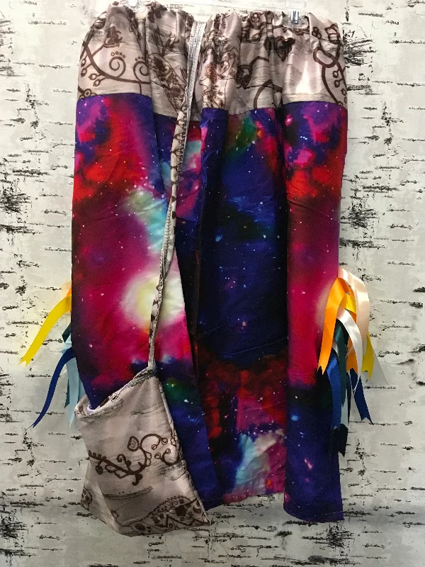 Handmade Galaxy & Satin Birch Floral Animals w/ Bag Ribbon Skirt cashmere skirt soft