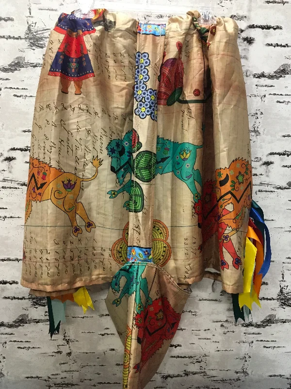 Handmade Satin Ledger Buffalo w/ Bag Ribbon Skirt chiffon skirt floaty