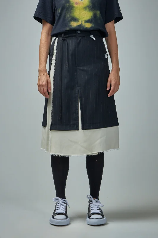 Wool Pasted Skirt linen skirt airy