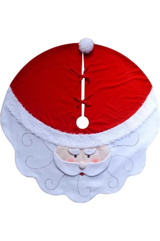 Kurt Adler 52-Inch Santa Tree Skirt ribbed skirt waist