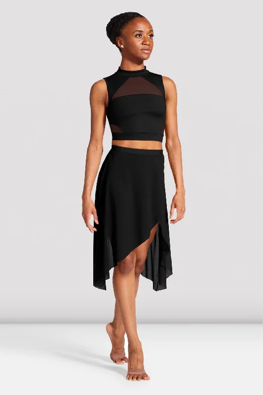 Ladies Hadlee Wrap Front Skirt tiered skirt playful