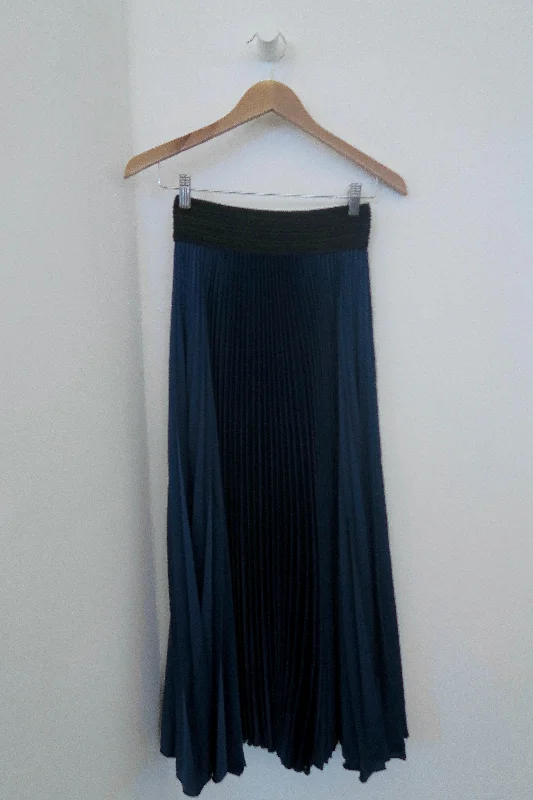 Holiday Satin Midi Skirt leather skirt durable