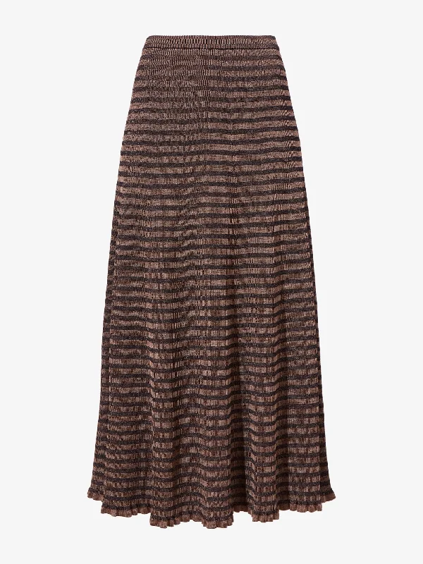 Stina Knit Skirt velvet skirt plush