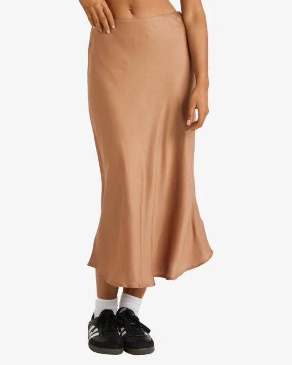 RVCA Annika Midi Skirt wool skirt warm