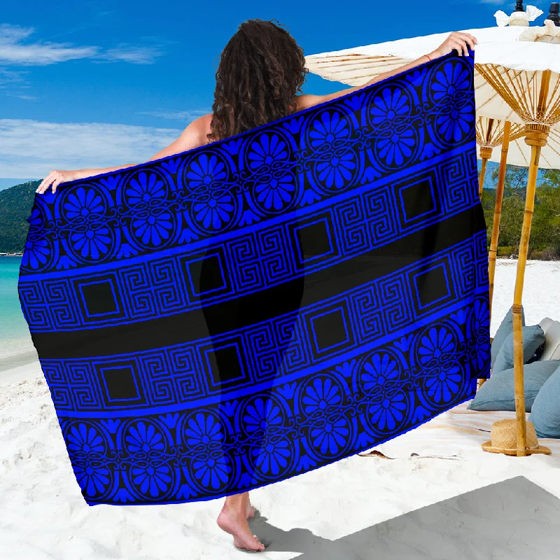 Sarong Black & Blue chiffon skirt floaty