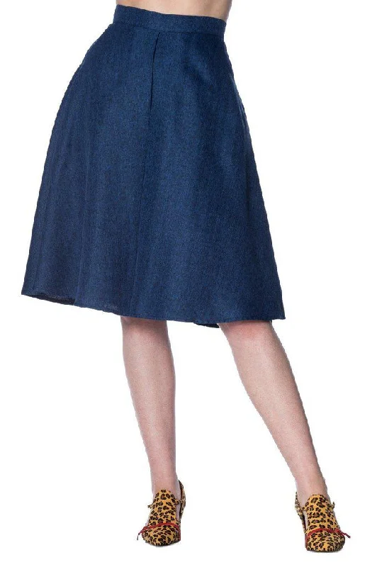 Secretary Flare Skirt seamless skirt comfort